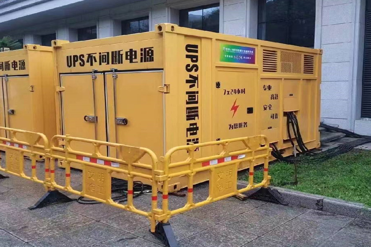 山城发电机租赁施工现场