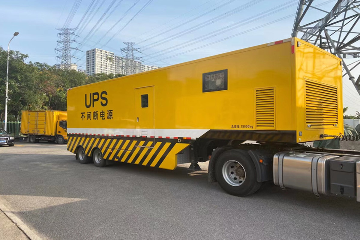 山城发电机租赁施工现场